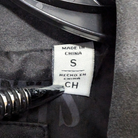 NWT LEVI'S Classic Asymmetrical Faux Leather Motorcycle Jacket Coat Black Mens S - Picture 15 of 15